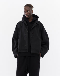 Oversized Short Coat, Black